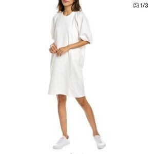 Grey State White Puff sleeve Dress Size XS